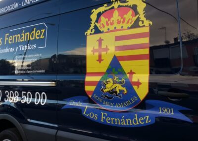Rotulación Ford Transit Los Fernández