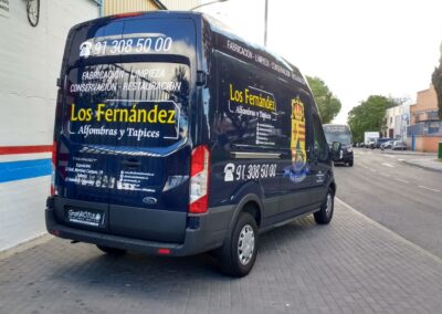 Rotulación Ford Transit Los Fernández